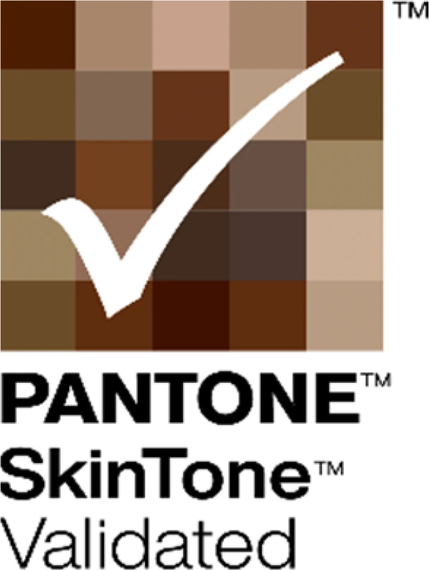 Pantone SkinTone Validated mark, awarded to TRUE Performance dvLED