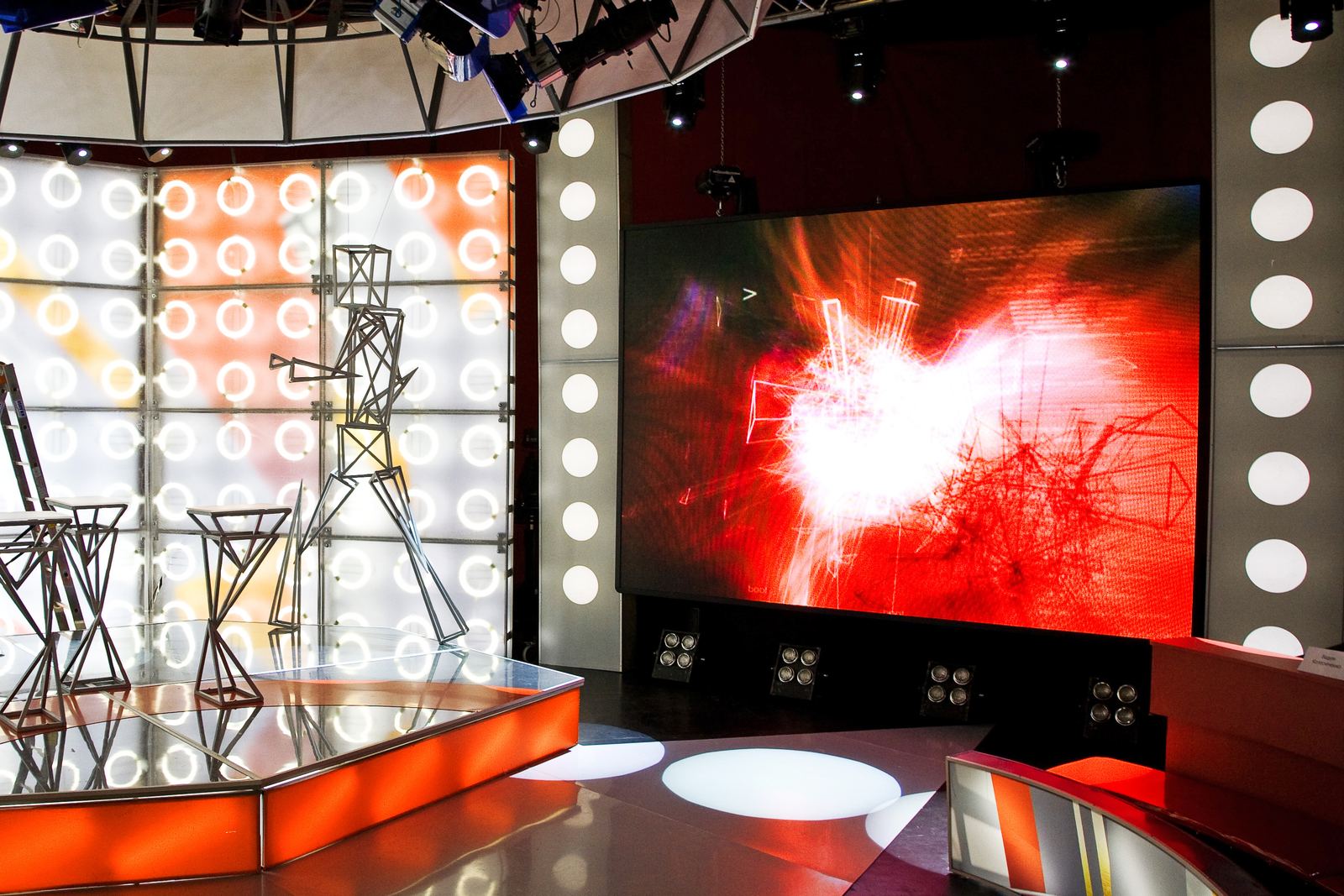 TRUE dvLED stage dvLED wall in a television studio